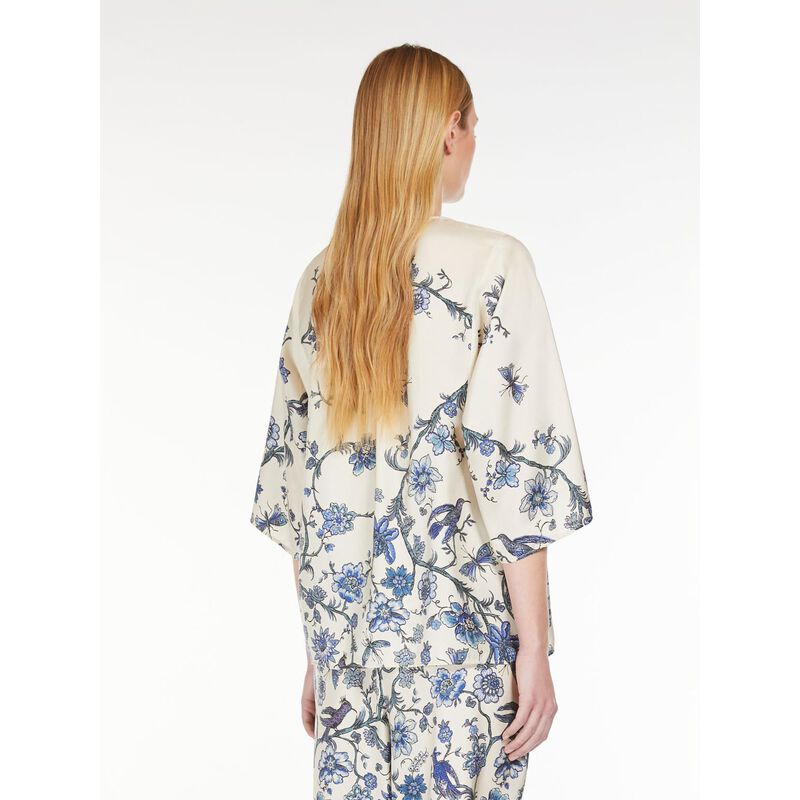 Weekend Max Mara Filippo Floral Printed Silk Blouse image number 1